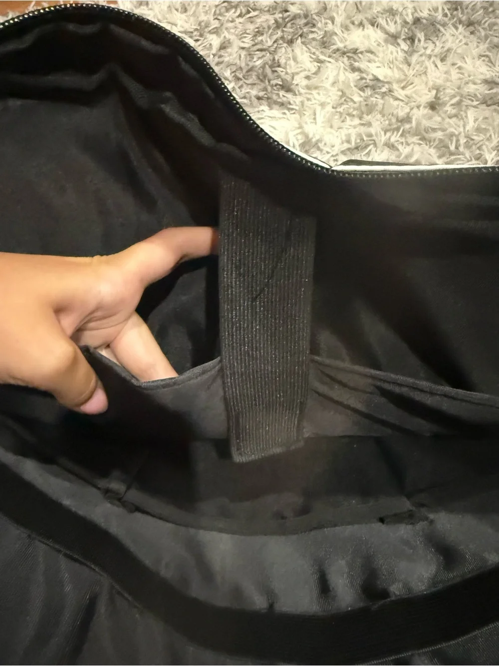 Large Cow Print Computer Case Bag W/ Strap and Storage